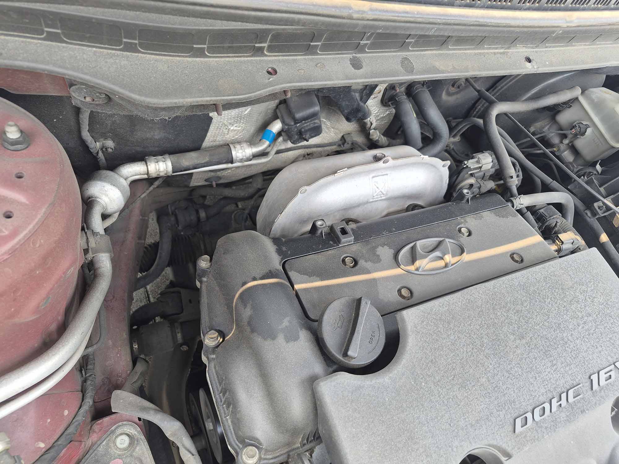 i30 엔진 누유